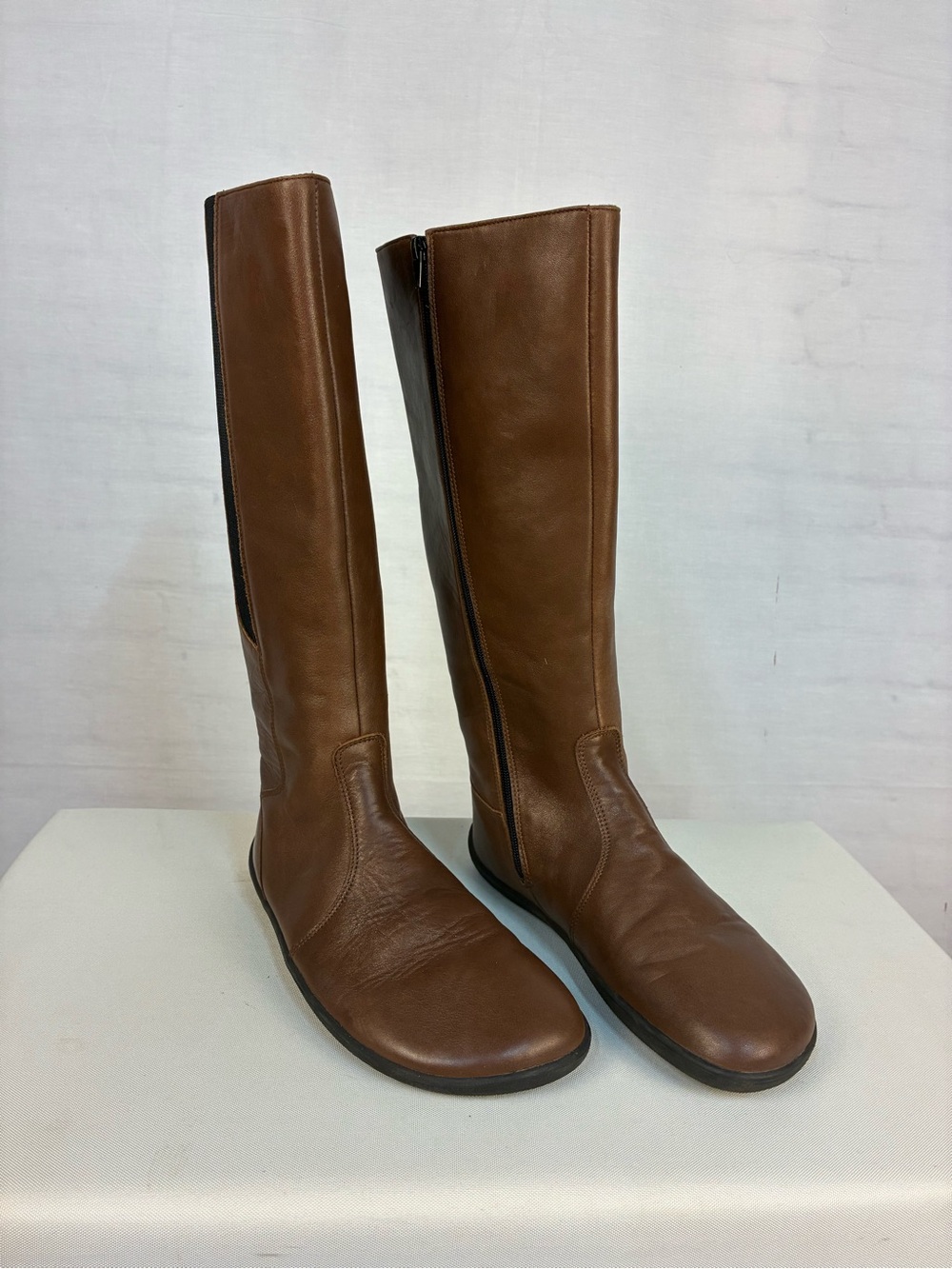 Be Lenka Sierra Barefoot Brown Leather Tall Boots 42